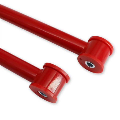 Beefed Up Adjustable Rear Panhard Track Bar With Polyurethane Bushings For 2000 2006 Suburban 1500 2500 Tahoe Avalanche 1500 Yukon 1500 Heavy Duty On Truck Alignment Upgrade, red adjustable rear panhard bar with poly bushings