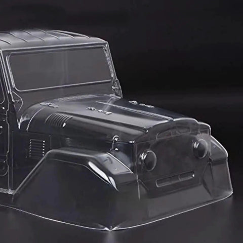 1/10 Scale RC Crawler Clear Body 1965 Toyota FJ40 Truck Cab PC Clear for Axial SCX10 TRX4 Redcat GEN8 RGT 86100 YIKONG 4102