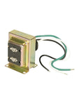 16V transformer from Wired Doorbell Kit With Flat Black Lighted Push Button And 16V Transformer, Modern Surface Mount Chime For Single Or Two-Door Homes, Front Or Rear Door Use, No Fuss Install with visible wiring