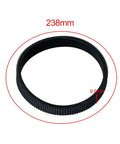 Kickass Drive Belt Kit For 82mm Electric Planer 2 Pack Rubber Replacement Parts, 238mm diameter, 9.6mm thick belt.