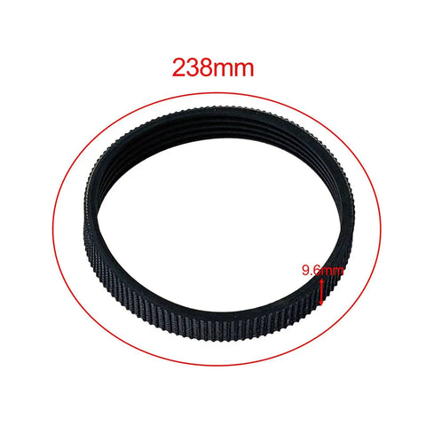 Kickass Drive Belt Kit For 82mm Electric Planer 2 Pack Rubber Replacement Parts, 238mm diameter, 9.6mm thick belt.
