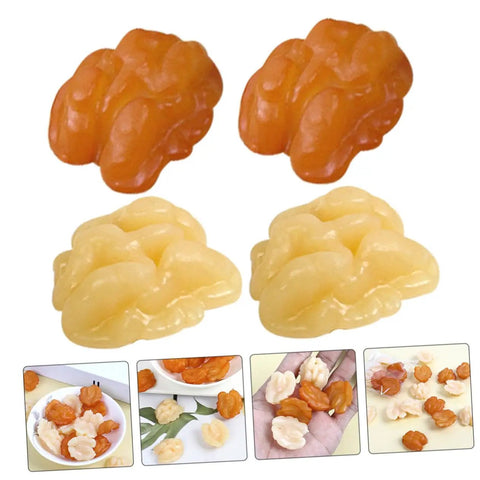 18Pcs Lifelike Walnut Models For DIY Crafts And Home Decor Dope Realistic Artificial Nuts for tablescapes and rustic decor