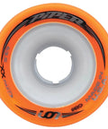 Ion Pro Quad Roller Skate Wheels 63.5mm Speed Set Orange XX-Firm Roll with Hybrid Nylon Core, indoor racing gear