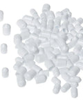 Wire Shelf End Caps Set With 24 Large And 60 Small Caps For Shelf And Rod Systems, 84 Pack, White Vinyl Plastic Caps Pile