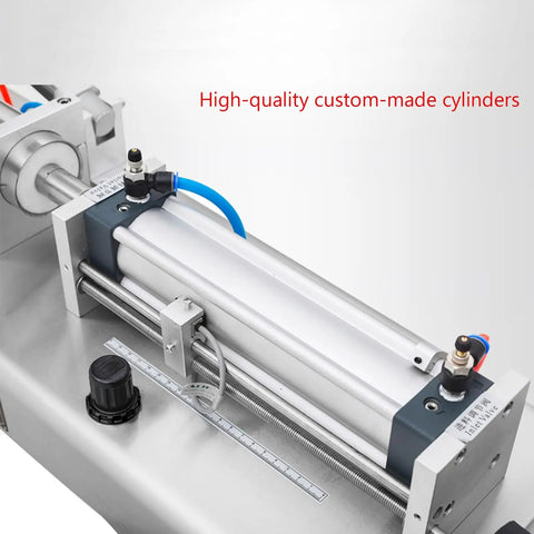 High-quality custom-made cylinders of the Heavy Duty Automatic Pneumatic Bottle Filling Machine For Sauces And Thick Paste.