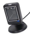 Hands Free 2D Barcode Scanner Omnidirectional Reader With USB Plug And Play for Retail and Libraries on stand