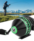 Spincast Fishing Reel With 4.1 To 1 Gear Ratio, Closed Face Design, Durable ABS And Metal Build, Lightweight Yet Tough