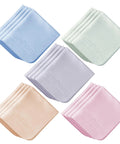 Nadadora microfiber glasses cleaning cloths, 20-pack, pastel colors (blue, green, lavender, peach, pink)