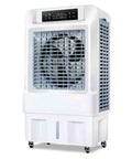 Portable Evaporative Swamp Cooler With Three Speed Settings And Nine Hour Timer, 40L tank, ideal for homes and garages.