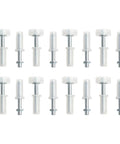 Bi Fold Door Hardware Kit With Top Pivot And Guide Wheels For Closet, Sliding, And Cabinet Doors, Fast Easy Repair, Durable Pivot System, No Fuss Install, 8 PCS