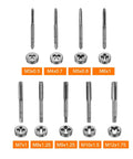 Image of Metric Tap And Die Set M3 To M12 With Taps Dies Wrench And Storage Case For Quick Rethreading And Thread Repair Carbon Steel Tool Kit