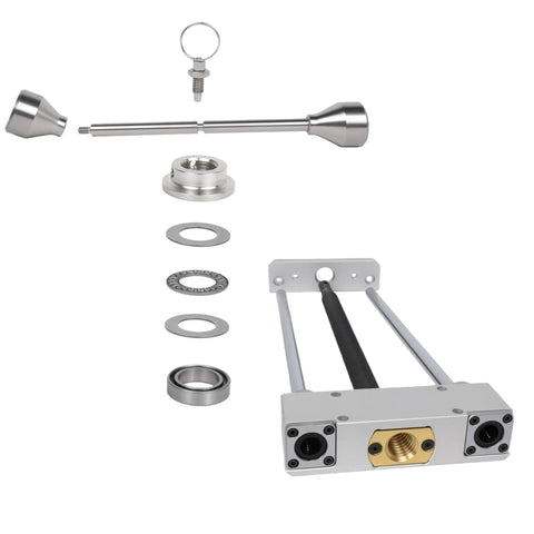 Rock Solid 11 Inch Front Mounted Woodworking Vise For Heavy Duty Workbenches parts including jaws and screws for easy assembly.