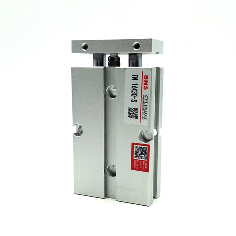 No Fuss Twin Rod Pneumatic Air Cylinder With Built In Magnetic Sensor 16mm Bore 30mm Stroke Hard Working Linear Actuator For Auto Shop Rigs And Production Lines
