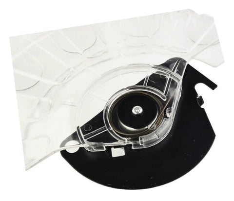 Clear View Aluminum Miter Saw Blade Guard Replacement For Precise Cuts Lower Guard Assembly close-up with transparent design.