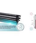 Top Notch All Season Windshield Wiper Blades Set Of Two 22 Inch for Cars and Trucks, showcasing natural rubber squeegee for durability.