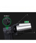 Pro Grade Laser Rotary Attachment For 3D Printers With Heavy Duty Shaft Kit showing adjustable angle dial for precision cylindrical engravings.