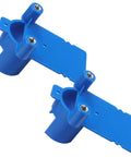 2 Piece Blue Lock Boring Jig Kit Hella Sturdy Metal Core With Heavy Duty Plastic Frame For Zero Grind Pre Drilled Door Alignment