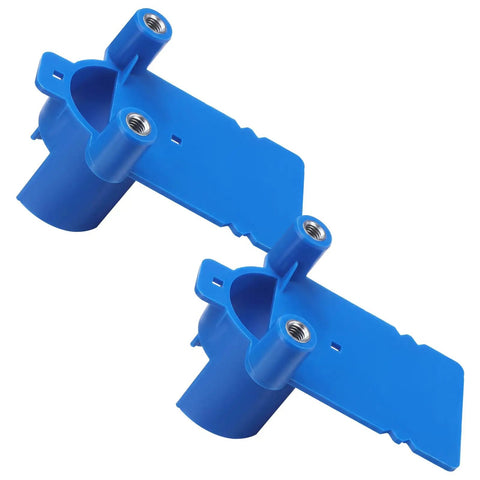 2 Piece Blue Lock Boring Jig Kit Hella Sturdy Metal Core With Heavy Duty Plastic Frame For Zero Grind Pre Drilled Door Alignment