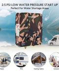 5L Portable Propane Tankless Water Heater for Outdoor Living, 1.32 GPM Flow, 34,000 BTU Per Hour, camouflage finish