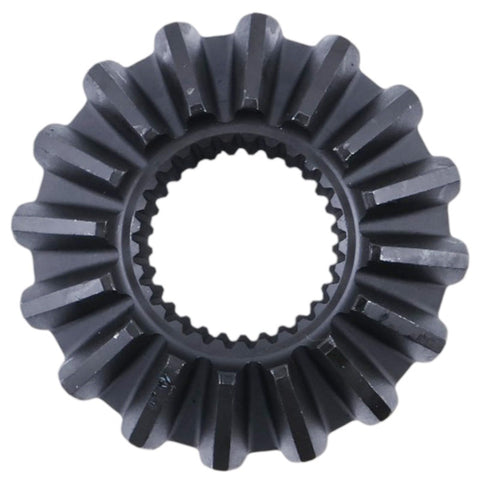 Beefed Up Bevel Gear Set for John Deere Backhoe Loader 210LE 310E 310SE 315SE 485E 486E 488E 310G 16 Tooth Stainless Steel OEM Replacement T163810 T159349 Direct Replacement Direct Fit Factory Tested for Peak Performance, top view showing gear teeth