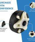 Ultra Durable Replacement Motor Coupling Kit 285753A for Washers with metal core and installation details