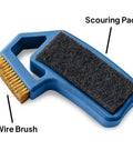 Pro Grade Saw Blade Cleaning Kit wire brush and scouring pad for circular table and miter saws 6 1/4 to 12 inches