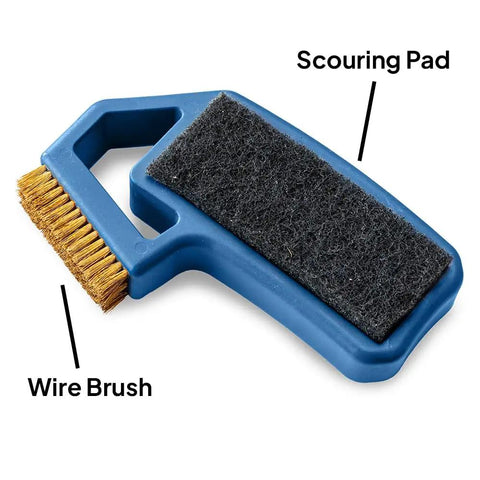 Pro Grade Saw Blade Cleaning Kit wire brush and scouring pad for circular table and miter saws 6 1/4 to 12 inches