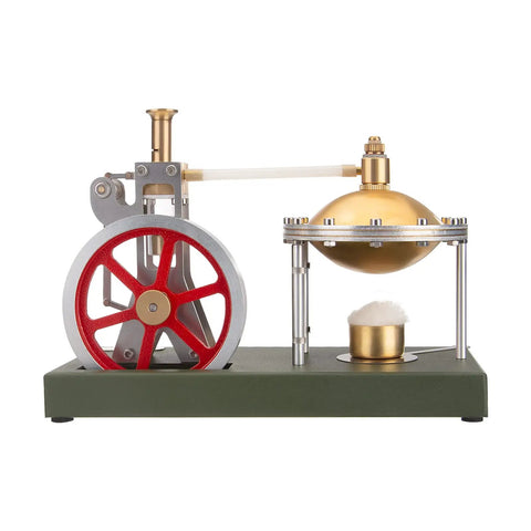 Hands On Steam Engine Kit That Actually Works Retro Vertical Model With Spherical Boiler Support Diy Stem Project For Adults Classic Metal Build Educational And Fun, metal steam engine model