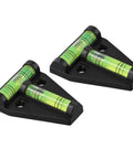 Recfountik T-Spirit Level 58mm 2-Pk for Woodworking/Machinery/DIY, T-shape design with two bubble vials.