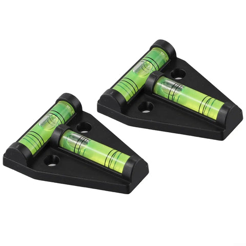 Recfountik T-Spirit Level 58mm 2-Pk for Woodworking/Machinery/DIY, T-shape design with two bubble vials.