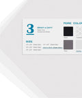 Pro Grade Wire Shelf Liner Mats 13.4 X 23.2 Inches size chart showing color options and dimensions.