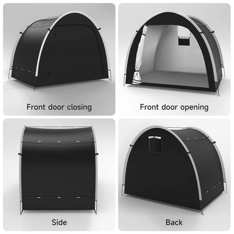 Heavy Duty Outdoor Bike Storage Tent Shed Waterproof Shelter 6.56x4.92x5.58ft Portable Bicycle Shelter with tent views