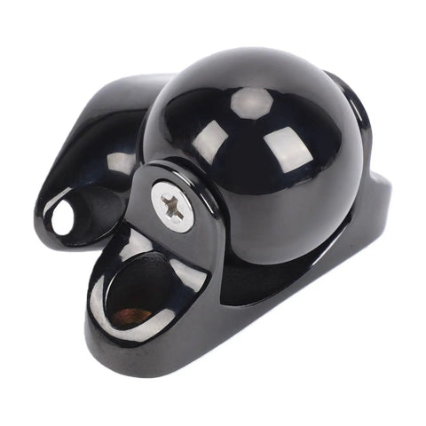 Premium 316 Marine Grade Stainless Steel Magnetic Door Stopper in black, designed to hold doors securely against slamming.