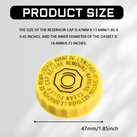 Brake Fluid Cap Replacement for Dodge Ram 1500 2500 3500 Jeep Wrangler JK Grand Cherokee Chrysler Sebring OEM 4683656AB