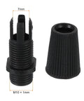 Heavy Duty Cord Grips Connector and Cable Glands Set for Wiring Pendant Lights and Ceiling Lamps 10 Pack Black Metal Plastic Hardware with M10x1 threads