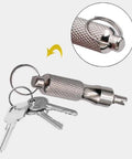 Two Pack Stainless Steel Valve Core Wrench Set for Car and Bicycle Ultra Portable Tire Valve Disassembly Tool with Keychain