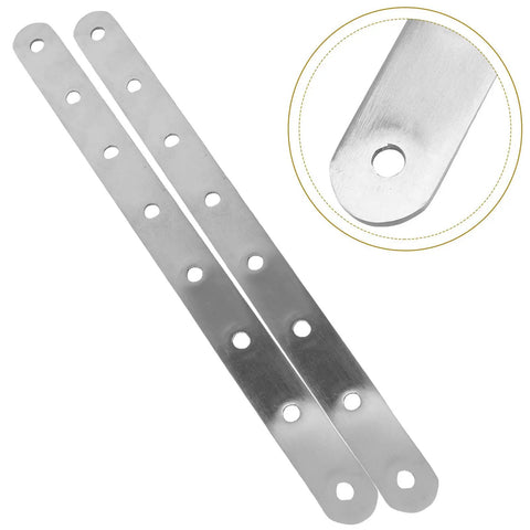 Two Pack Stainless Steel Corner Brackets For Tables And Chairs With Quick No Fuss Installation Silver Flat Angle Brace Plates