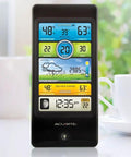 Notos 3 In 1 Pro Color Digital Weather Station With Wind Speed Temperature And Humidity Wireless Sensor on kitchen counter