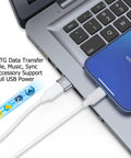 2 Pack USB C Female To USB 3.0 A Male Adapter OTG Converter Plug And Play For Smartphones Tablets Laptops Dope Must Have Connect USB C Peripherals To USB A Ports Keyboard Mouse Flash Drive Hub in laptop and phone setup