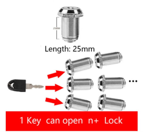 Cam Lock Drawer Cabinet Lock Kit 16 20 25 30mm For Office Desk File Cabinet Letter Box And Mailbox DIY Friendly No Fuss Install Durable