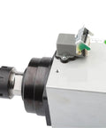 Heavy Duty 6KW Air Cooled Spindle Motor For CNC Router Woodworking Engraving Tools With ER32 Collet 18000 RPM 300Hz Italian Build close-up view of motor connection