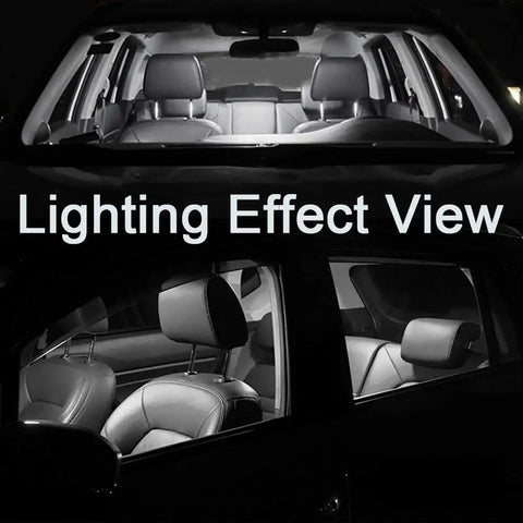 Interior LED Lighting Kit 10 Piece For Toyota Tacoma All Model Years 2005 Through 2022 Map Lights Dome Lights installed view