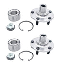 Front Wheel Bearing Hub Assembly For 2010 2013 Ford Transit Connect Front Position 5 Lug Set Of 2 Plug And Play Direct Fit Replacement OE Quality ISO TS 16949 Certified Replaces 518519 BR930529K 7T161104AA showing components
