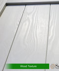 Close-up of 54x84 Inch MDF Barn Door with Waterproof PVC Surface, showcasing wood grain texture and solid slab design.