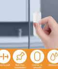Self Stick Cabinet Drawer Pulls 4 Pack Clear Silicone Adhesive Handles For Dresser Cabinets Glass Doors Windows No Drill Install Waterproof Moisture Proof Easy Grip And Modern Home Upgrade, clear silicone pull on glass door