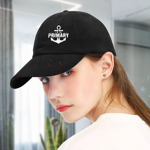 Chill All Black Trucker Hat Ideal For Yacht Deck Crew And Charter Guests worn by woman indoors
