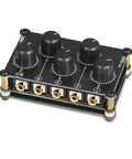 MC5 Mini Portable Stereo Mixer With Four 3.5mm Inputs And One 3.5mm Output, Passive No Power Needed Live Studio Console