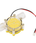 12V DC Water Turbine Generator Micro Hydroelectric Power Dynamo For Remote Energy, clear housing, threaded outlets, cables