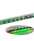 Large 4017 LED Light Soldering Practice Kit, sequential sound-reactive PCBs with lit LEDs, for electronics DIY projects.