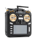 V16 Max ELRS 2.4GHz Multi Protocol 16CH FPV Transmitter with EdgeTX OpenTX, 4.3 inch touchscreen display, front view